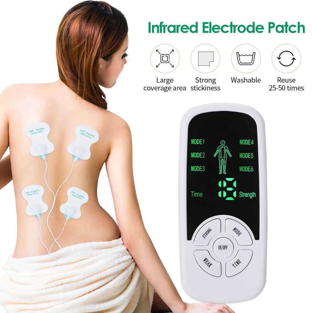 Electric Muscle Stimulator 6 Modes Mini Cervical Spine Massager Meridian Body Massage Device for Pain Relief ElectroestimuladorXJ250113