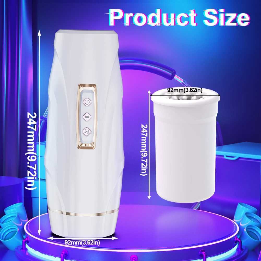 Telesic Masturbator Automatic Vibrator Real Vagina Penis Blowjob Pocket Pusssy Sucking Masturbation Cup Sex Toy for Men AdultXJ250113