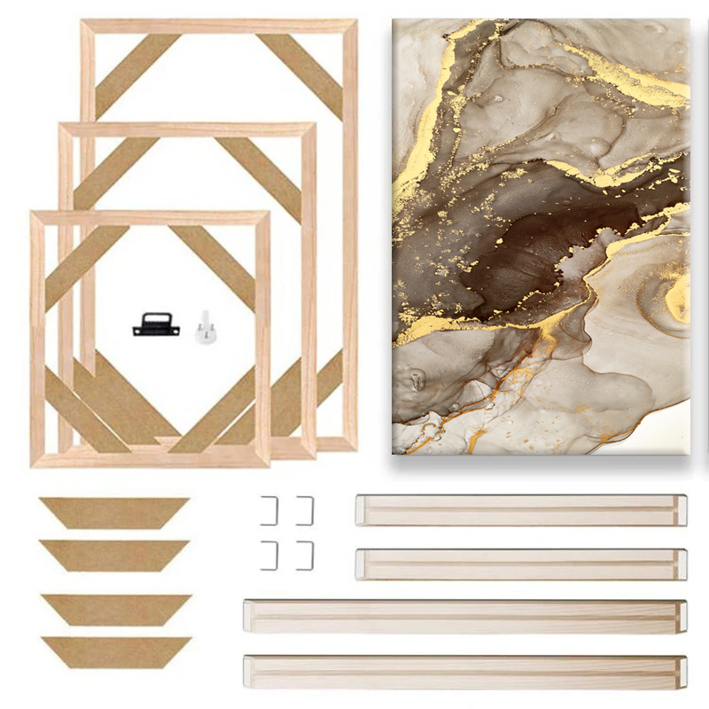 30x40 40x60 50x70cm Wooden Photo Oil Diamond Painting Frames Canvas Wood Wall Frame H260306