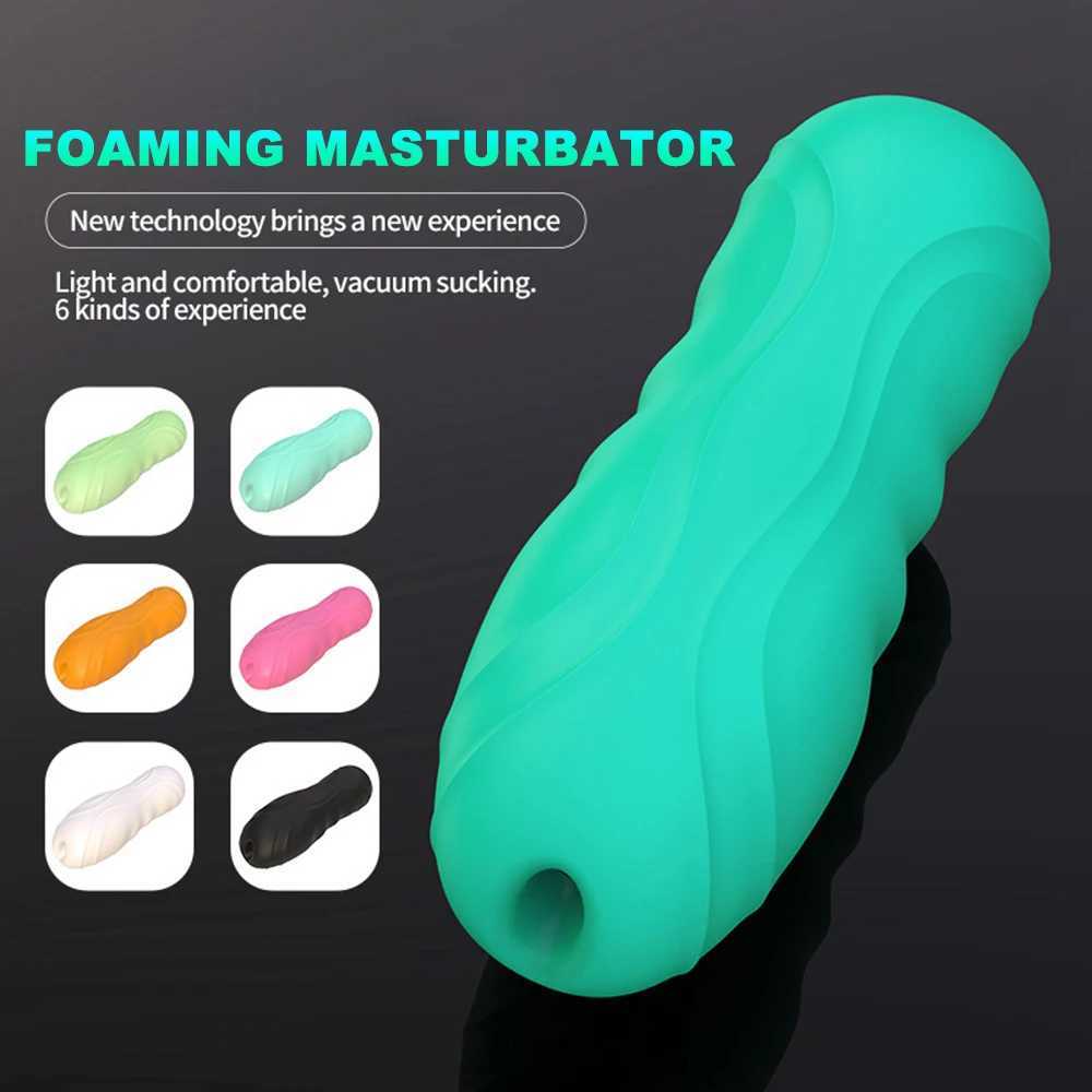 Male Masturbator Cup Realistic Vagina Pocket Pussy Man Masturbation Glans Oral sex Portable Airplane Cup Sucking Sex ToyXJ250227