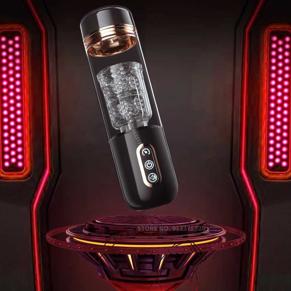 Automatic Telesic Rotation Sucking Masturbators Cup for Men Blowjob Mane Pocket Pussy Adult Sex Toy Real Vaginal StrokingXJ250113