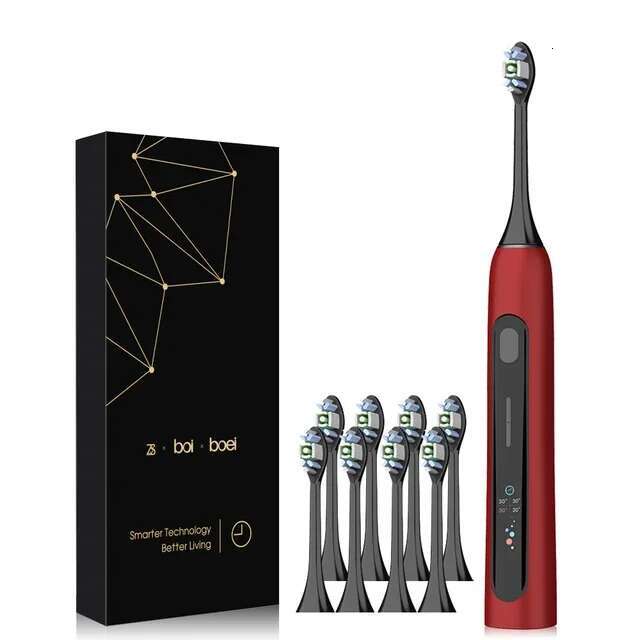 Sonic Electric Toothbrush Set: OLED Screen, 15 Modes, USB Charger, IPX7, Whitening Teeth, Dental Cleaning