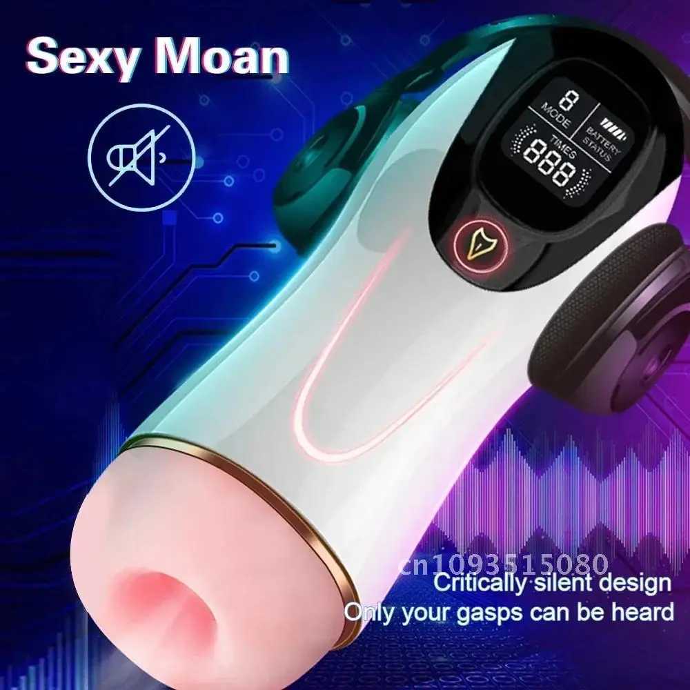 Automatic Male Masturbator Cup Sucking Vibration Blowjob Real Vagina Pocket Pussy Penis Oral Sex Mane Toys Man Adults GoodsXJ250113