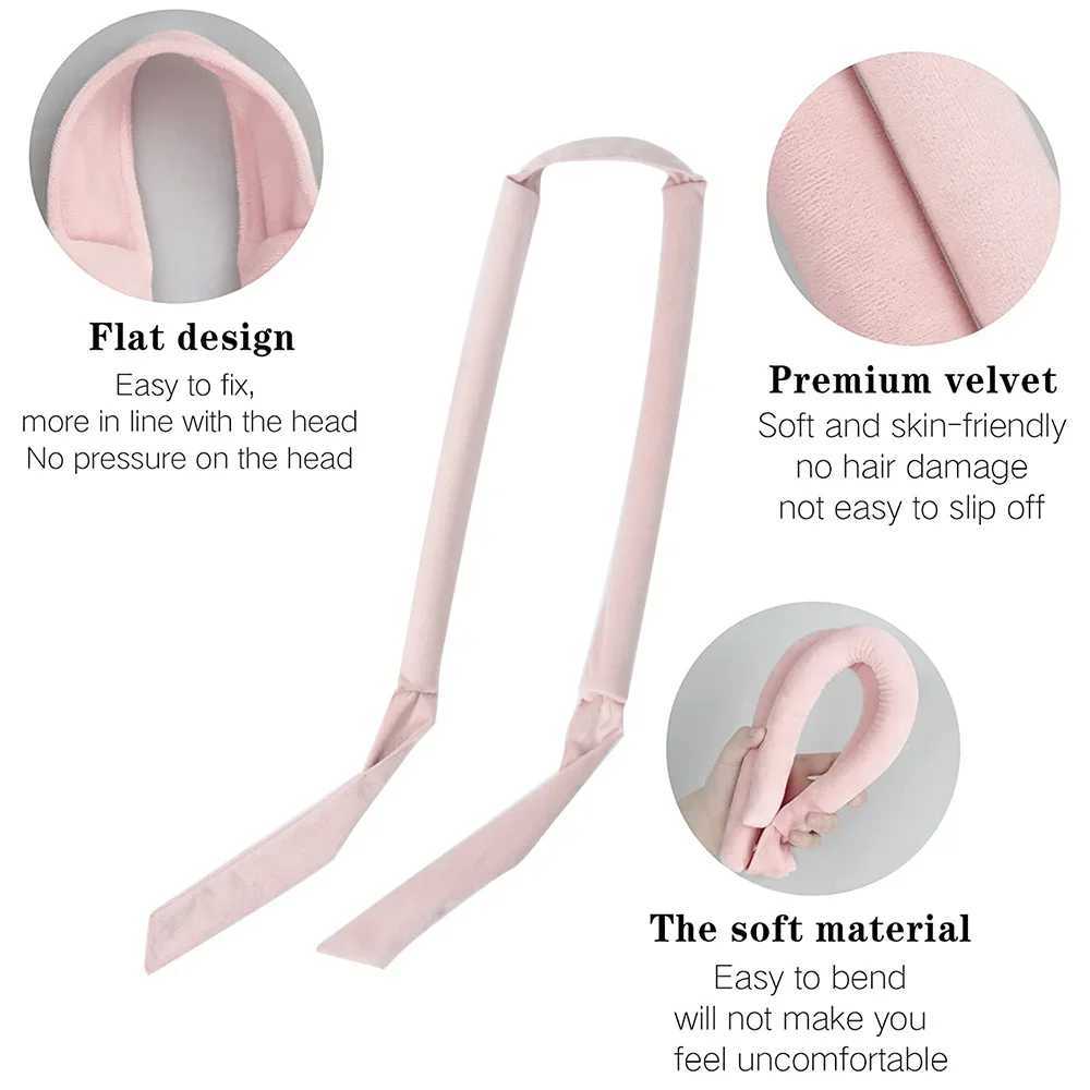 Non thermal curling headband non thermal ribbon hair curling lazy curling tool sleep soft headband hair styling tool W250113