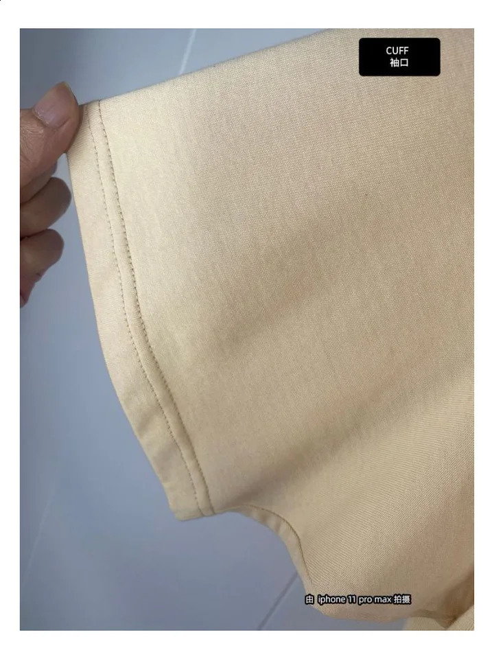 260g Mens Plus Size 100% Cotton Tshirt Summer High Quality Heavyweight Tee Man Plain DTF Print Jersey Oneck Knitted Street Top 250113