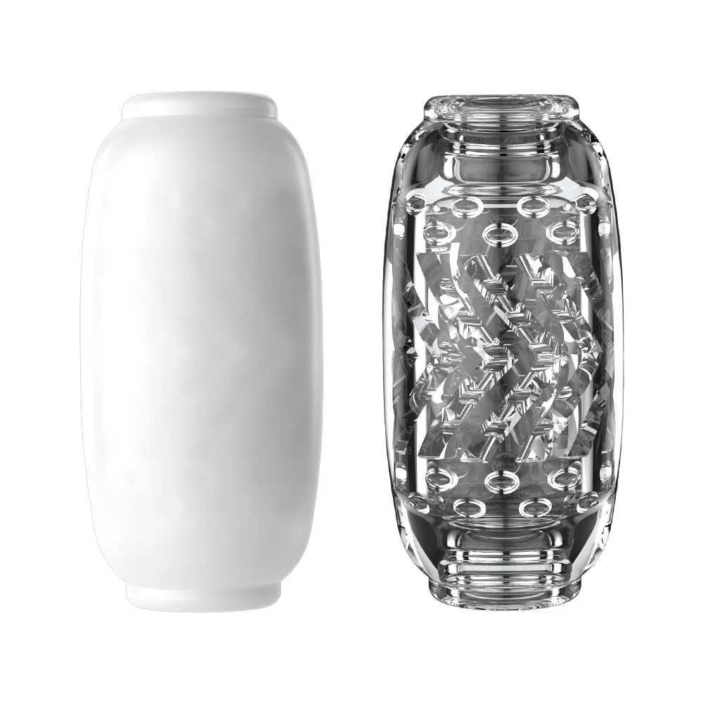 Transparent Masturbation for Men Pleasent Aircraft Cup Device Soft Pocket Vaginal Sleeve Training Adult Sex Toys for MaleXJ250113