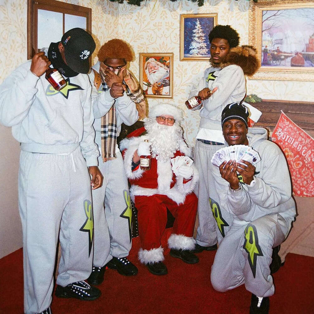 New trendy Y2Y shark print men's women's pullover hoodie with street hip-hop style upper and lower clothing