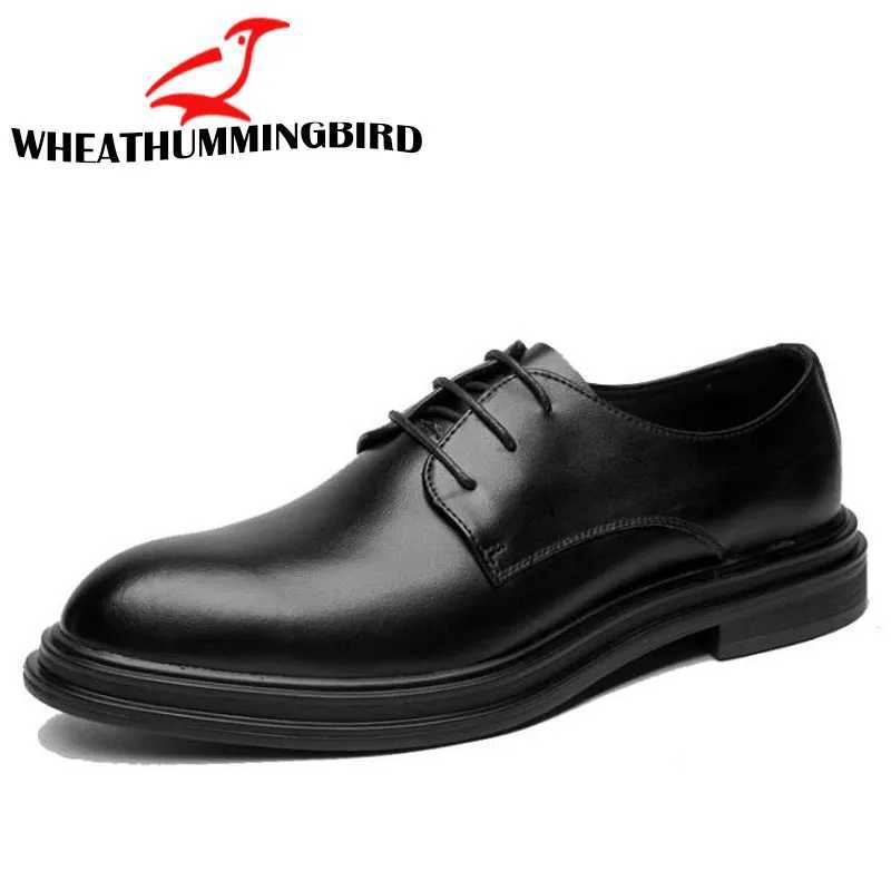 Men Oxfords Shoes Male Formal Shoes Patent leather Men Brogues Shoes Lace-Up Bullock Business Dress LK-28XJ250113