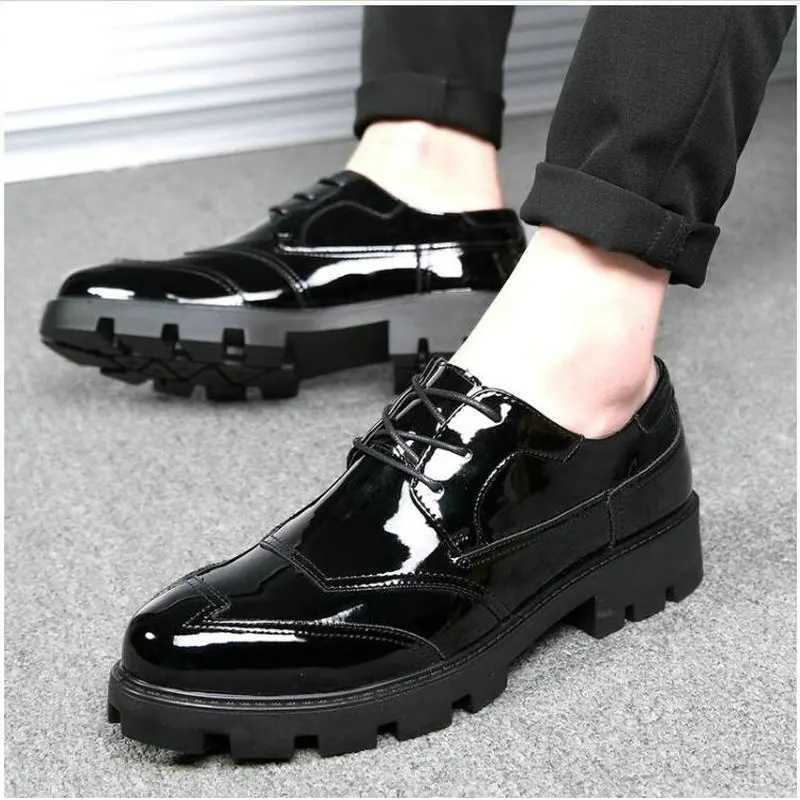 New Luxury Fi Wedding Business Shoes Men Oxford Dress Shoes odile Pattern Men Formal Shoes LH-67XJ250113