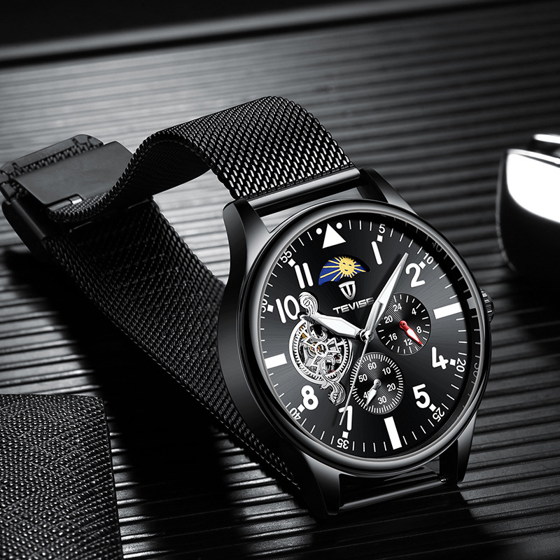 TEVISE Designer Watch Men's Watches Waterproof Fashion Watches Student Mechanical Watches T053-820-002