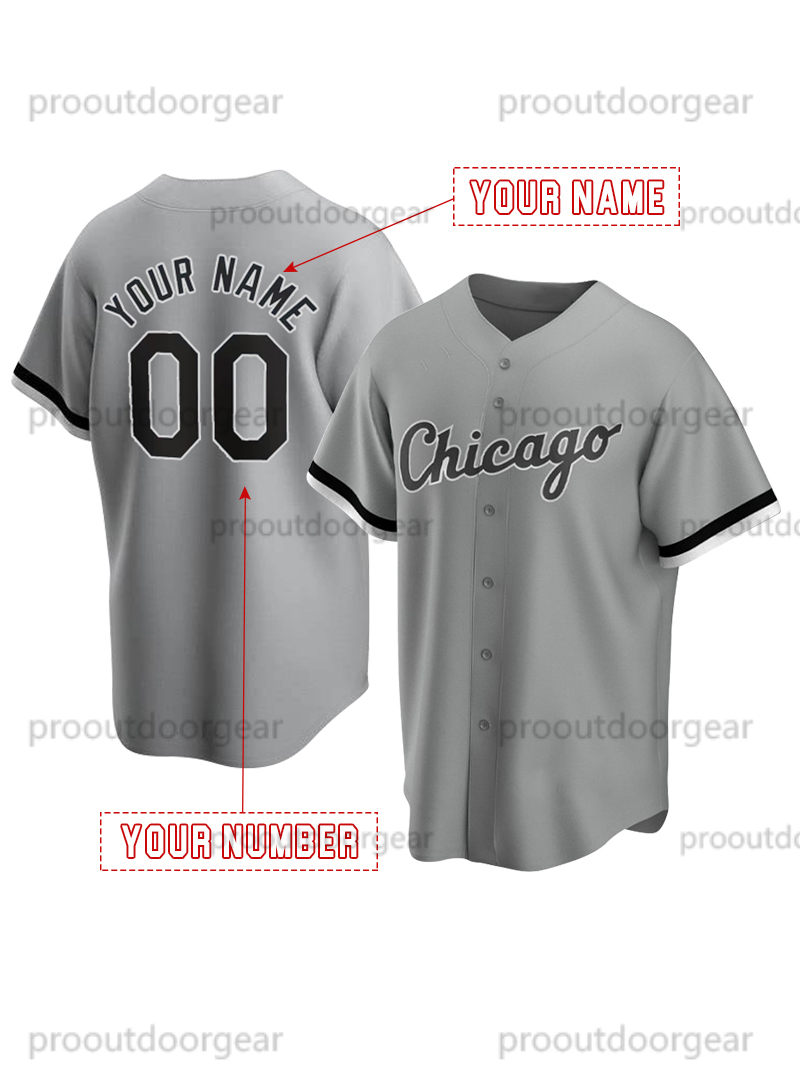 Baseball Jersey Anderson JACKSON Thomas Moncada Robert Jr. Custom Sweatshirt - Embroidered Baseball Jerseys Mens Womens Youth