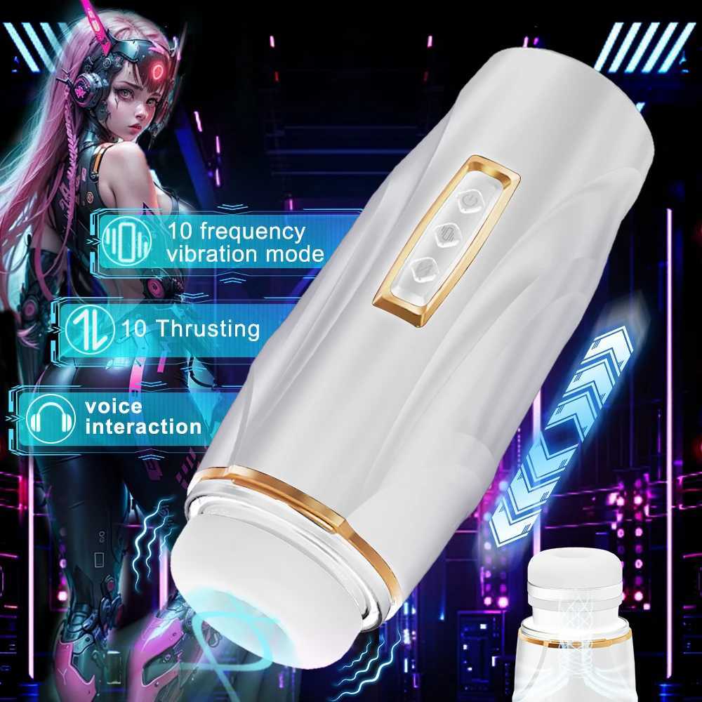 Telesic Masturbator Automatic Vibrator Real Vagina Penis Blowjob Pocket Pusssy Sucking Masturbation Cup Sex Toy for Men AdultXJ250113