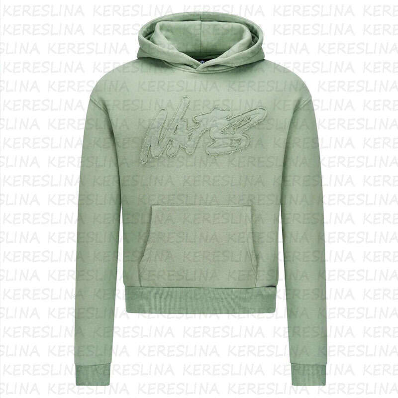 American Y2K street niche hip-hop style with personalized and creative letter print pullover hoodie set