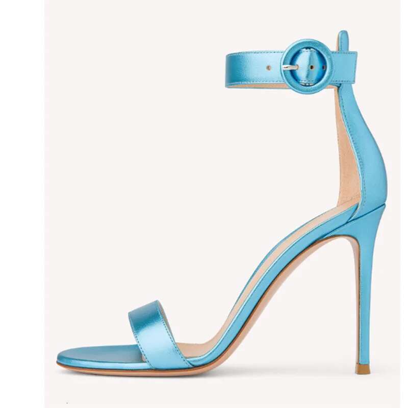 Satin Strappy Sandals Buckled Stiletto Anklet Open Toe Pumps Sexy Women Super High Heels Shoes Sandalias Mujer Verano