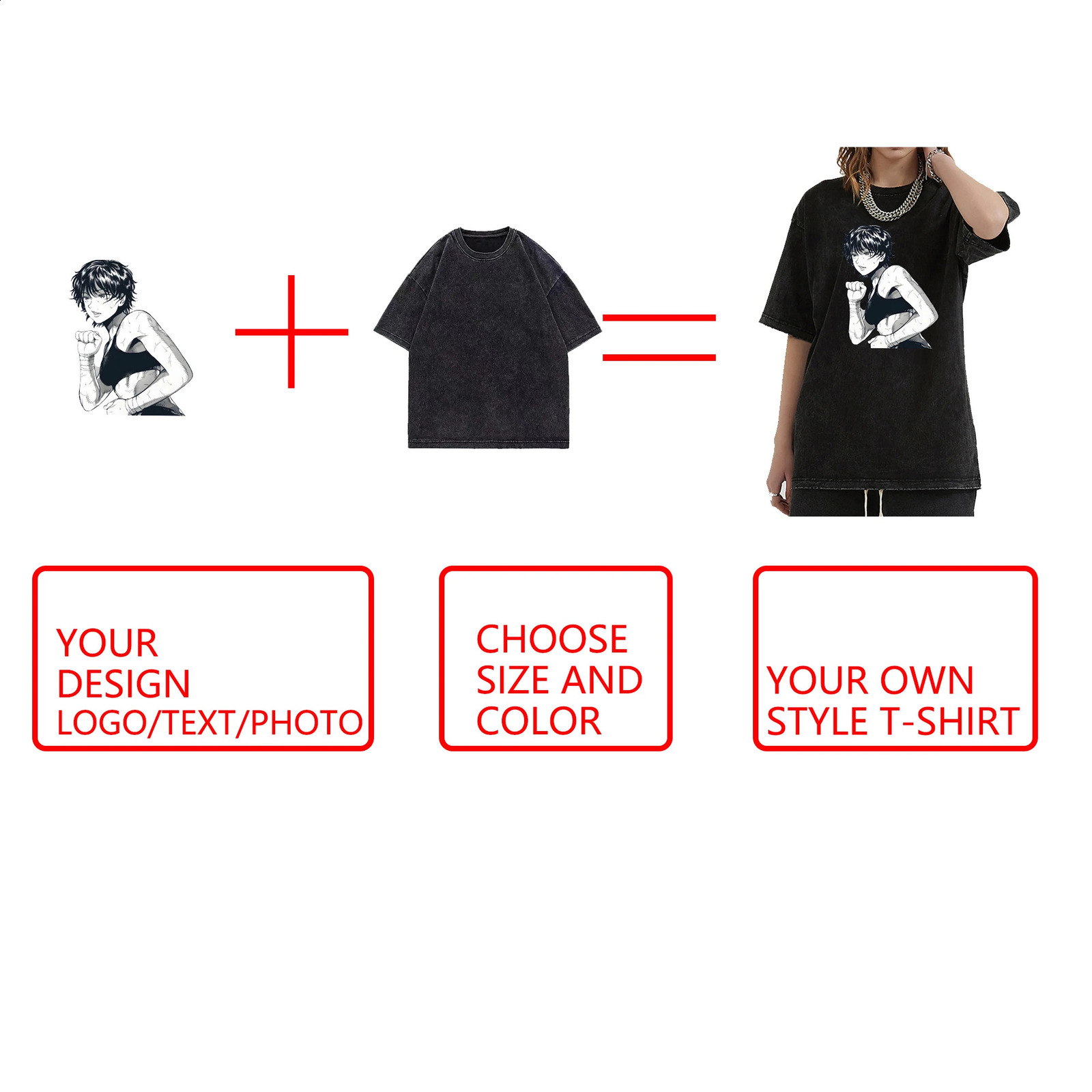 Custom washed Tshirt made of 100% pure cotton for men and women with personalized n printing your pos 250113