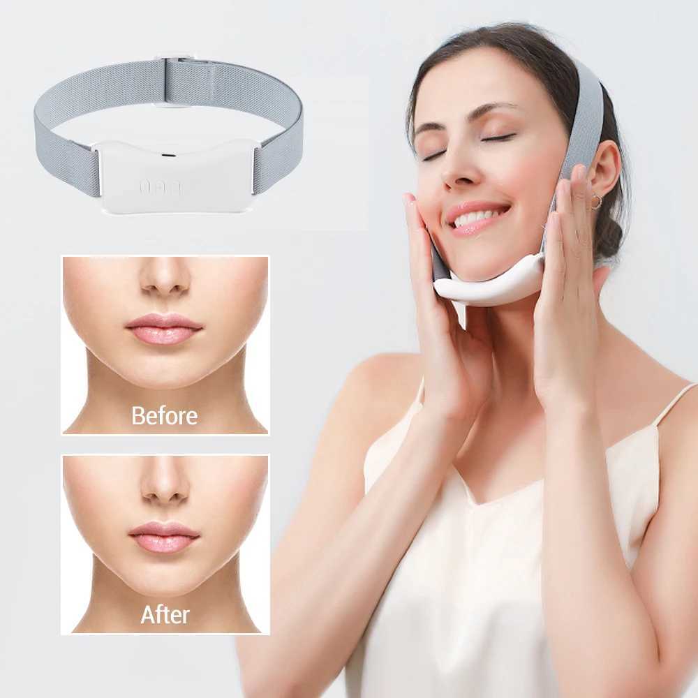 EMS V-Face Double Chin Reducer Face Massage Belt Face Shape Facial Lifting Slimming Microcurrent Beauty Device Skin TighteningXJ250113