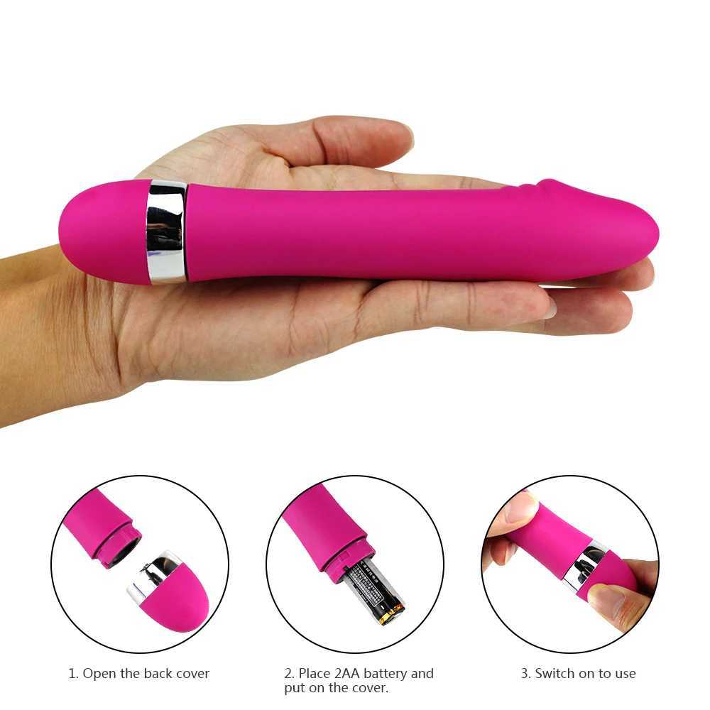 Mini Realistic Dildo Vibrator Vagina G Spot Bullet Stimulator AV Wand Clitoral Anal Female Masturbation Adult Sex Toys for Women W250319