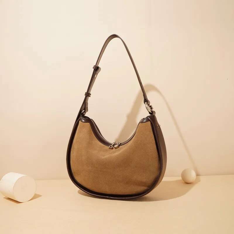 Classic Design Crescent 2024 New Leather Premium Shoulder Underarm Bag Fashion Versatile Women