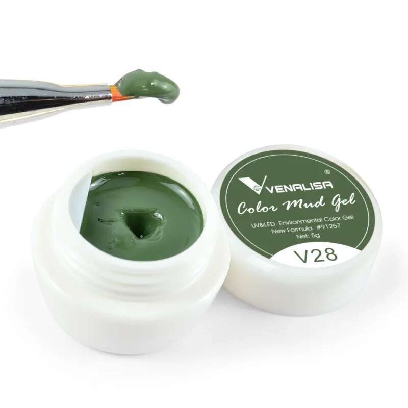 60pcs/kit Venalisa Painting 5ml Pot Full Coverage New Arrival Mud Creamy Solid Color Soak off UV LED Nail Gel Kit