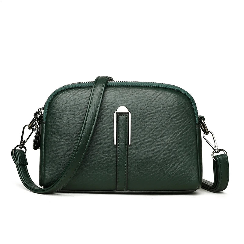 2024 er Large Capacity Handbag Women Bags High Quality Multi Pockets Soft Leather Casual Shoulder Crossbody Bags 250106