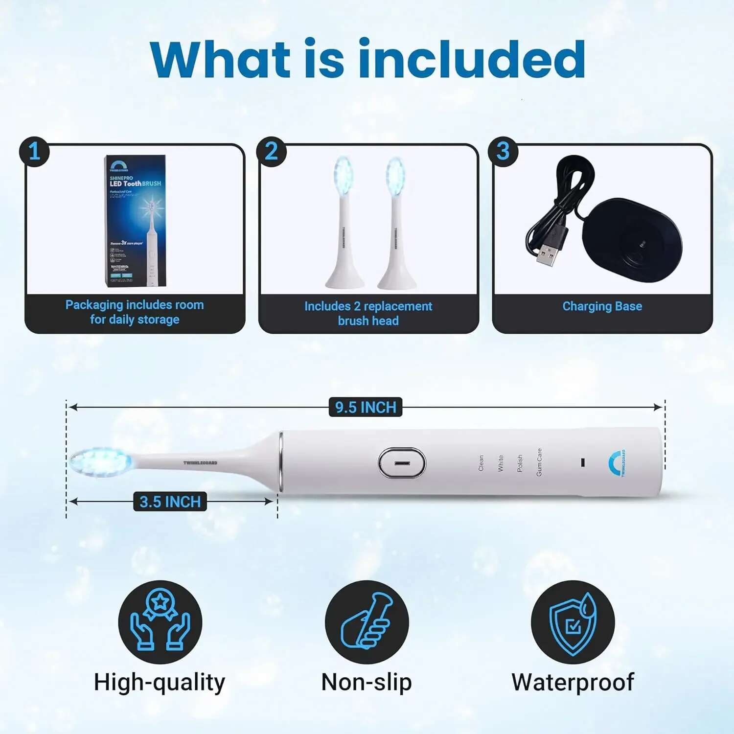 Electric Toothbrush - Advanced Whitening, Teeth Polishing Gum Health