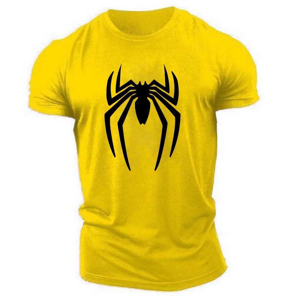 Summer Casual Sports T-shirt 2D spider print adult round neck short sleeve mens T-shirt loose comfortable quick drying tops X250113