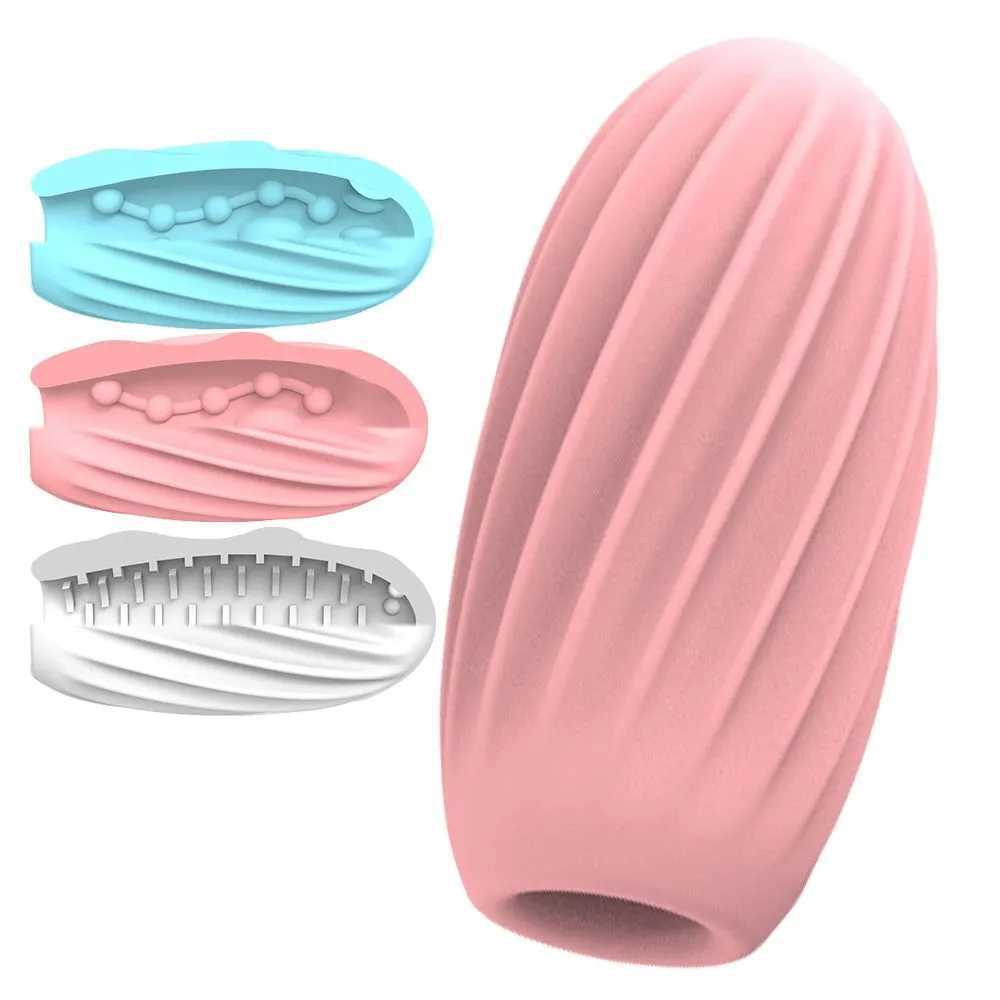 Male Masturbators Portable Soft Masturbation Cup for Men Realistic Pocket Vaginal Penis Glans Sex Toys Ml Airplane CupXJ250113