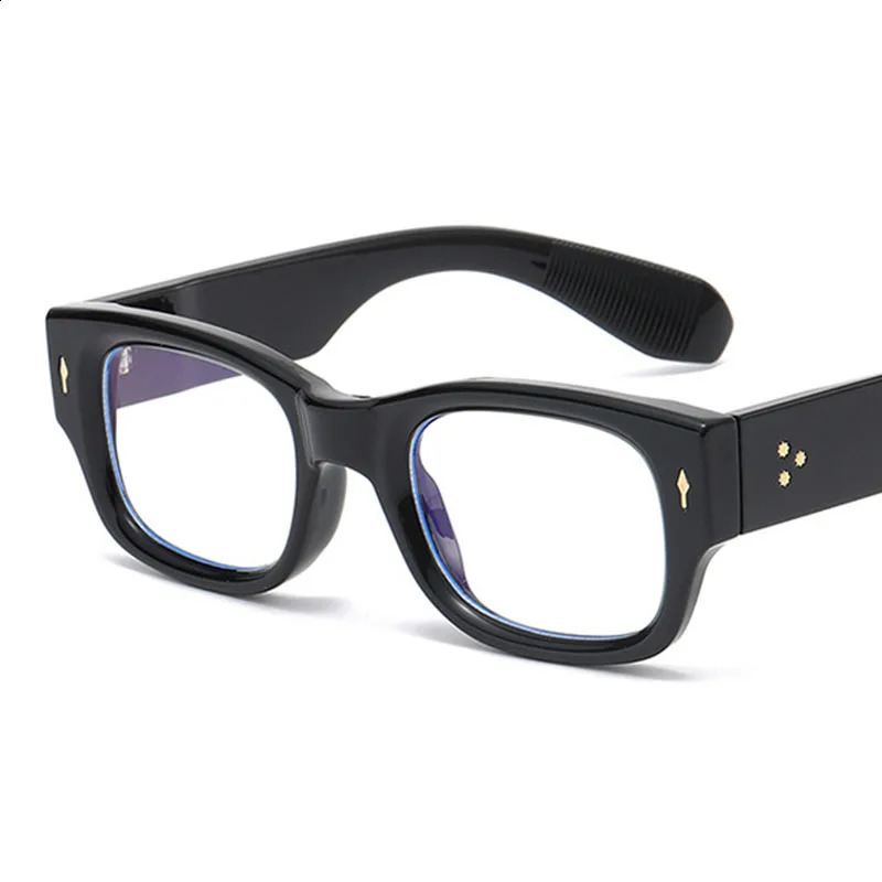 Square Men Glasses Frame Celebrity Transparent Computer Anti Blue Light Eyeglasses Frames Vintage Eyewear 250110