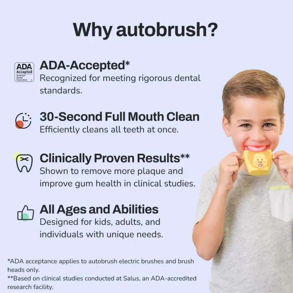 Electric Toothbrush, ADA Accepted, with Unique Cleaning Modes