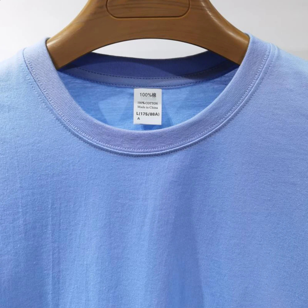Blank 100% Cotton Unisex Tshirts Wholesale Round Neck Men T Shirt High Quality Short Sleeve Tshirt For Poleras De Hombre 250113