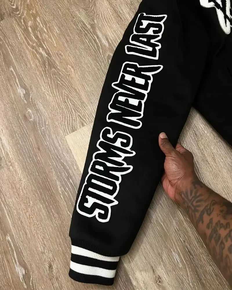 y2k fashion oversized jacket American new trend personality pattern jacket mens Harajuku hip-hop gothic street clothing X250113