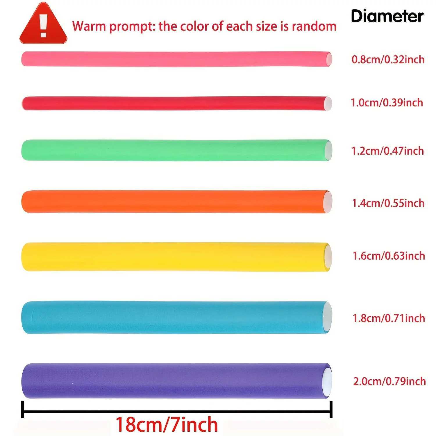 42 pieces/batch of heatless curling sticks soft sponge hair clips curling rollers foam bending and twisting curling tools DIY hair curling tools W2501