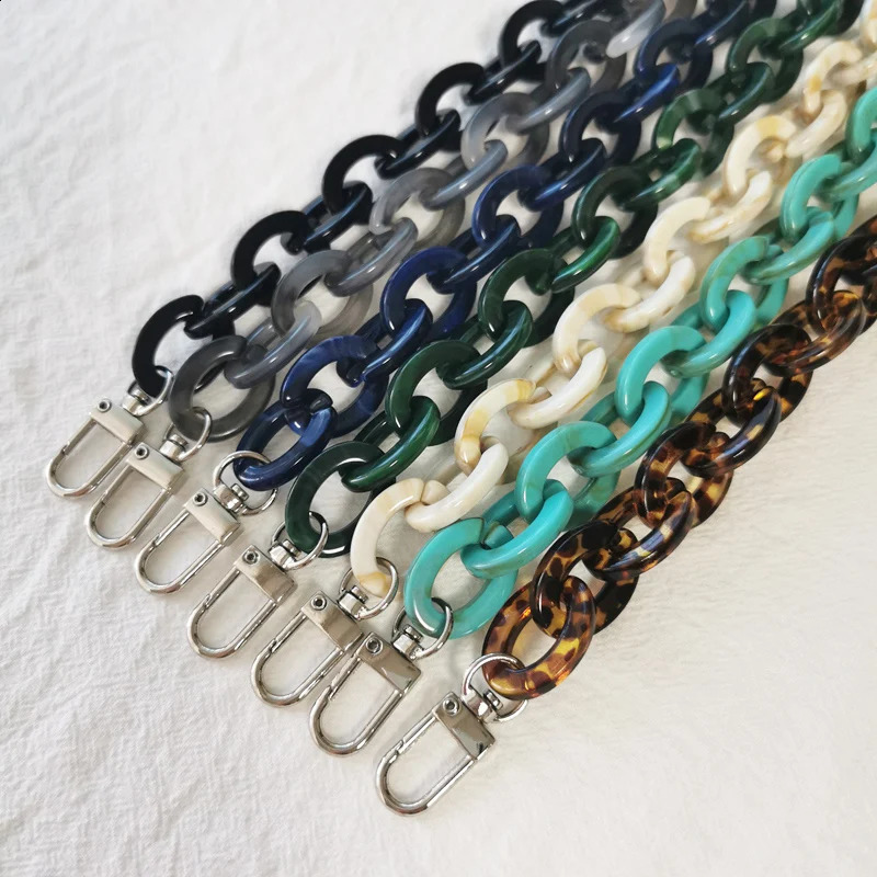 Fashionable detachable fishbone resin chain acrylic handbag handle replacement shoulder strap womens accessory bag 60cm 250109