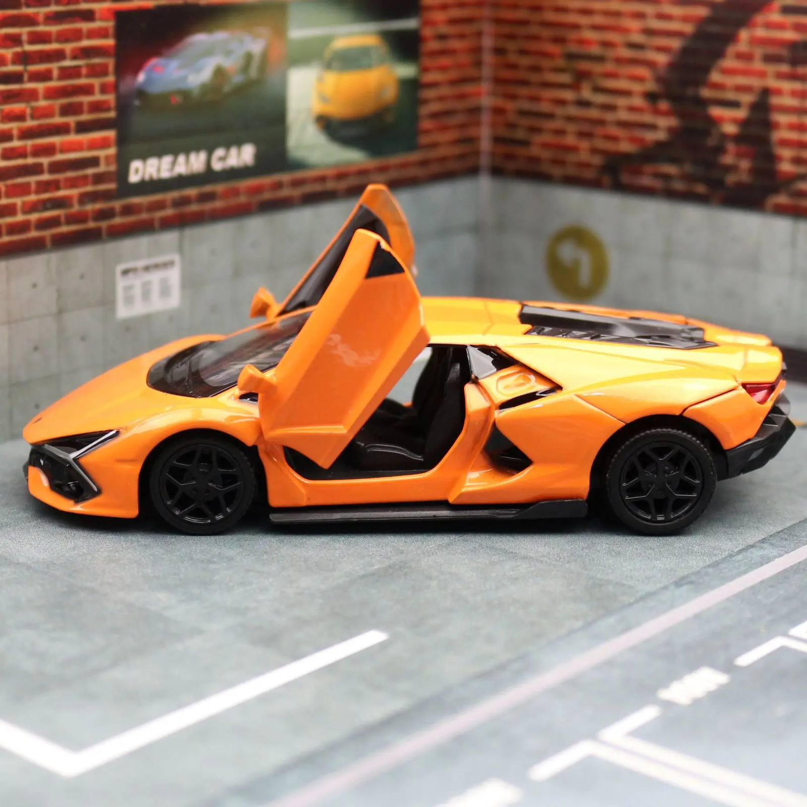 1/36 Lamborghini Revuelto HPEV Super Toy Car For Children RMZ City Diecast Metal Miniature Model Pull Back Collection Gift Boy 250113