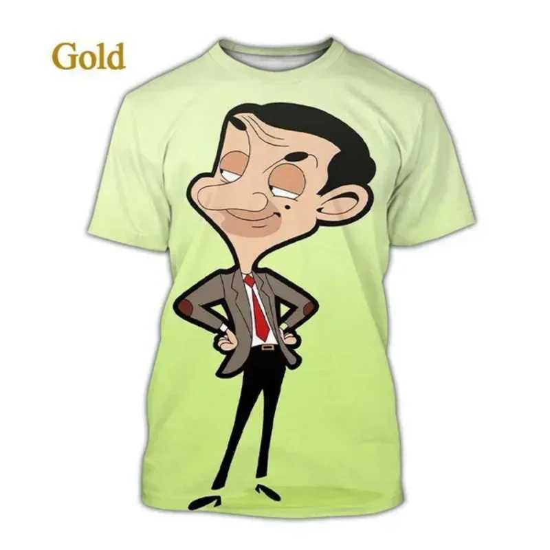 New Fashion Hip Hop Mr Bean 3D Print T-shirt for Women Summer Men Clothing Funny Casual Oversized T Shirt Harajuku Tops Tees X250113