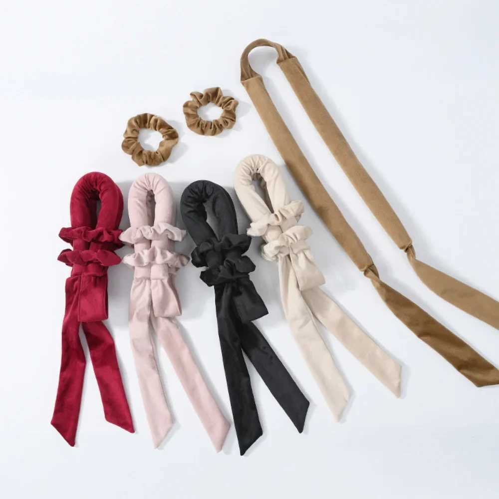 Non thermal curling headband non thermal ribbon hair curling lazy curling tool sleep soft headband hair styling tool W250113