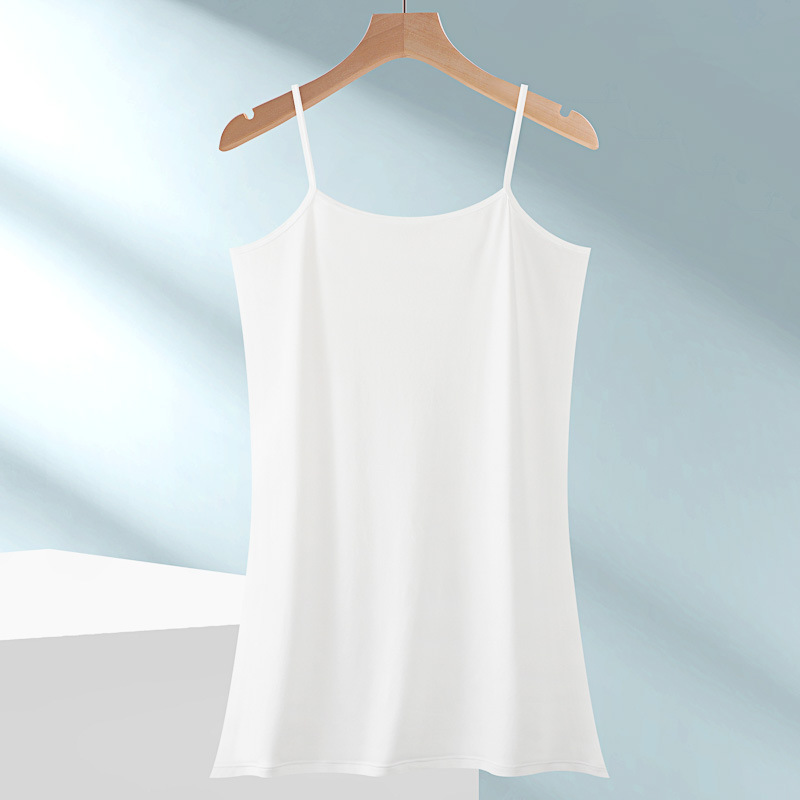 C2175 dress women's summer anti-exposure petticoat inner wear large size anti-transparent medium and long bottoming vest dress nightdress