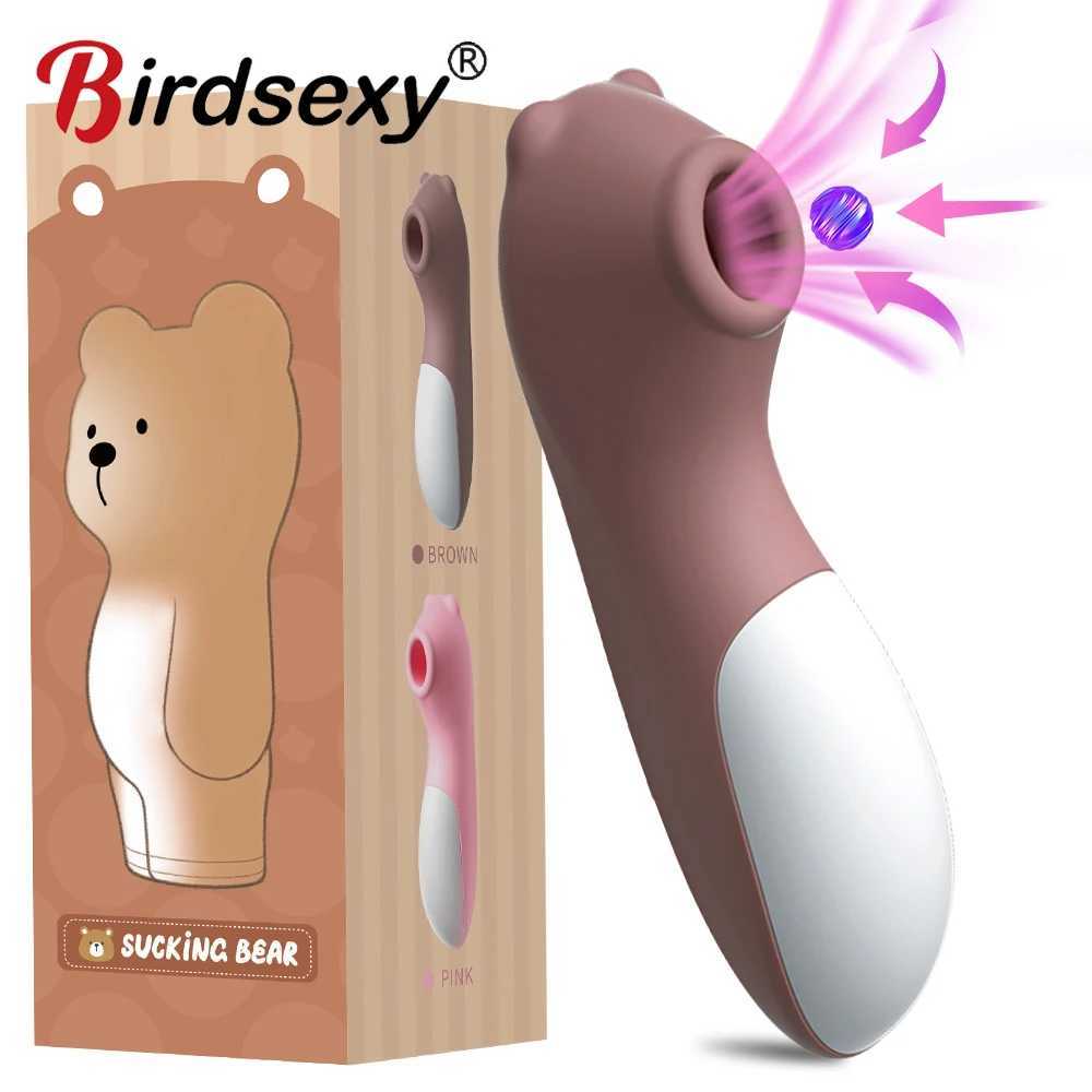 Powerful Clit Sucker Vibrator Tongue Vibrating Nipple Sucking Blowjob Clitoris Stimulator Sex Toys For Women Masturbators W250319