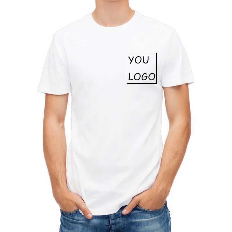2022 Picture processing High Quality Customized Men T shirt Print Your Own Design / QR code /photo casual tshirt X250113