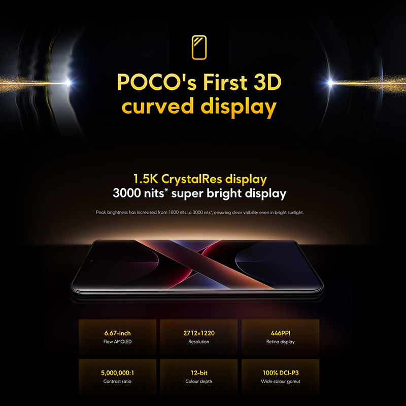 POCO X7 Global Version Smartphone Dimensity 7300-Ultra 6.67 1.5K AMOLED Curved Display 45W Turbo Charging NFC