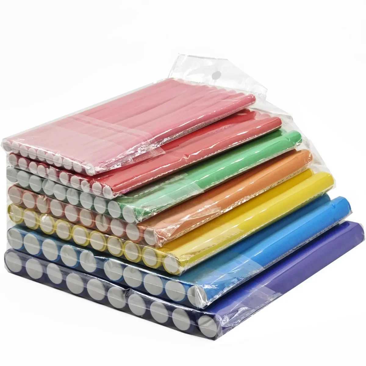 10 pieces of flexible curling stick curler soft foam curler flexible curling modeling tool curler no heat W250113