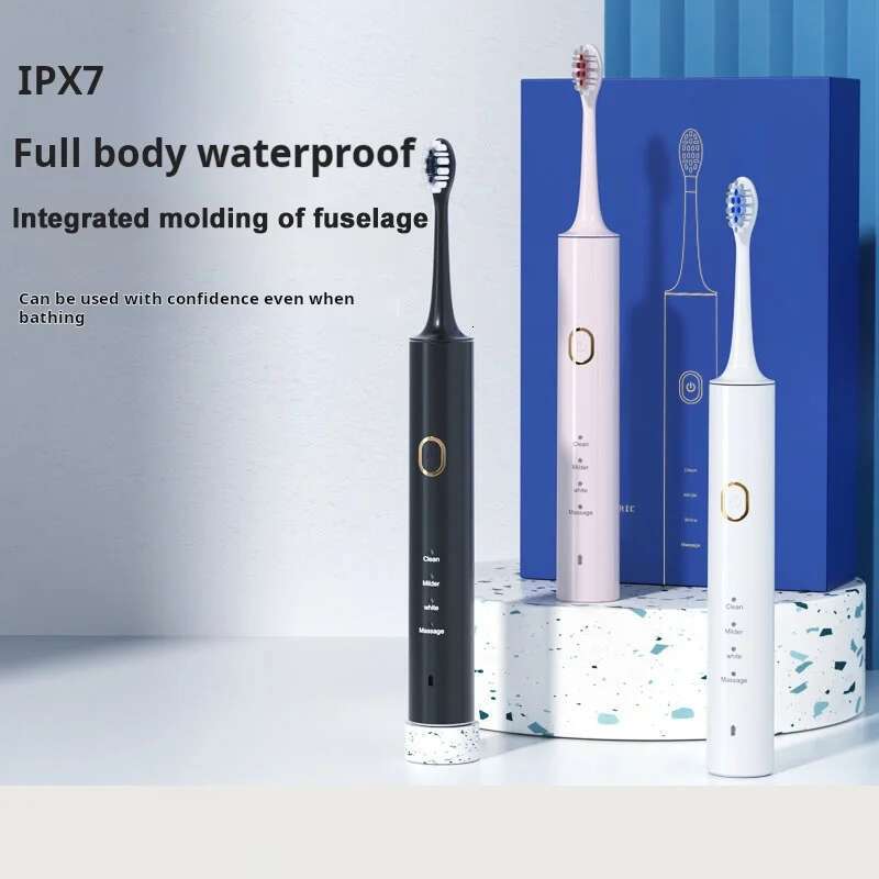 Electric Toothbrush DuPont Soft Fur Ultrasonic Dental Brush High-Vibration Rechargeable Waterproof 4 Gear Teeth Cleaning Tool