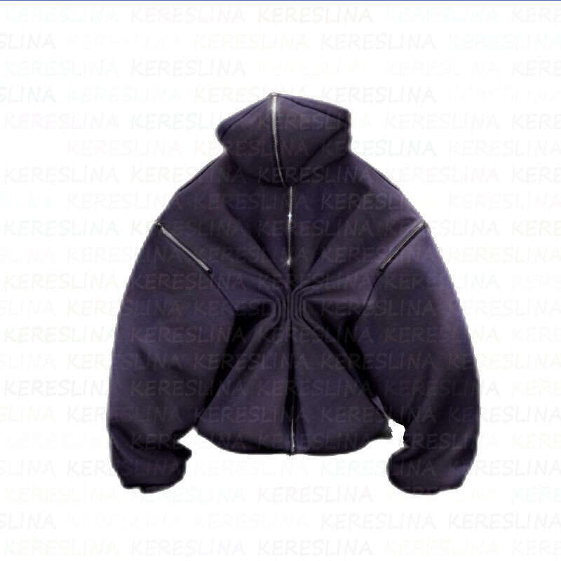 2024 Autumn/Winter Trendy Brand Hooded Hoodie with Face Covering and Warmth y2k High Street Loose Double Hat Top