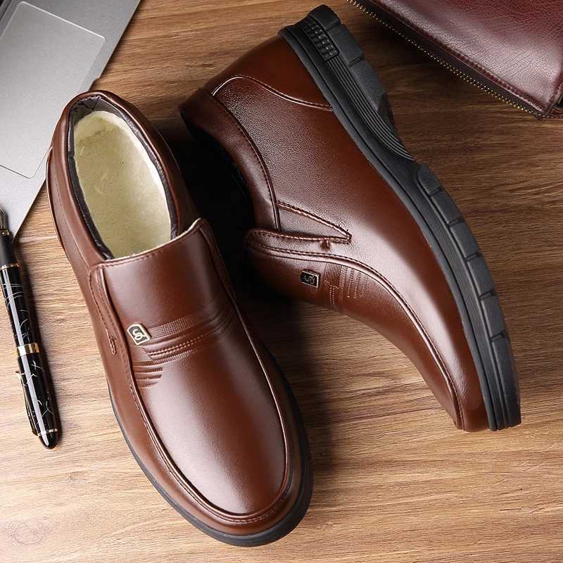 2024 Newly Man Winter Boots Quality Microfiber Leather Shoes Brand White Warm Thicken Inner Boots 38-44 Man Snow Leather BootsXJ250113