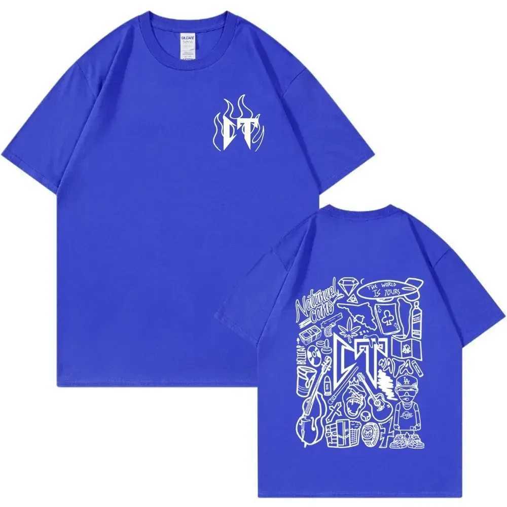 Men Women Natanael Cano Corridos Tumbados T Shirt Mens Cotton Casual Short Sleeve T-shirt Gothic Vintage Tee Shirt Streetwear X250113