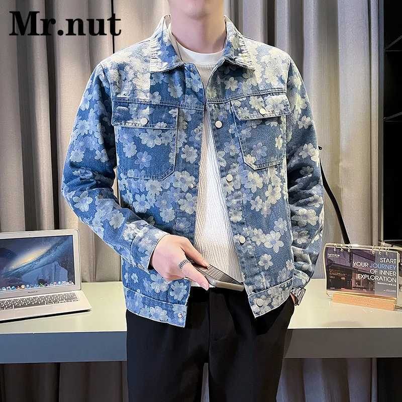 Denim Jackets Clothing Stylish Male Coat Spring Autumn Outerwear Tops Casual Clothes Fashion Lapelcollar High-Quality Jacket X250113