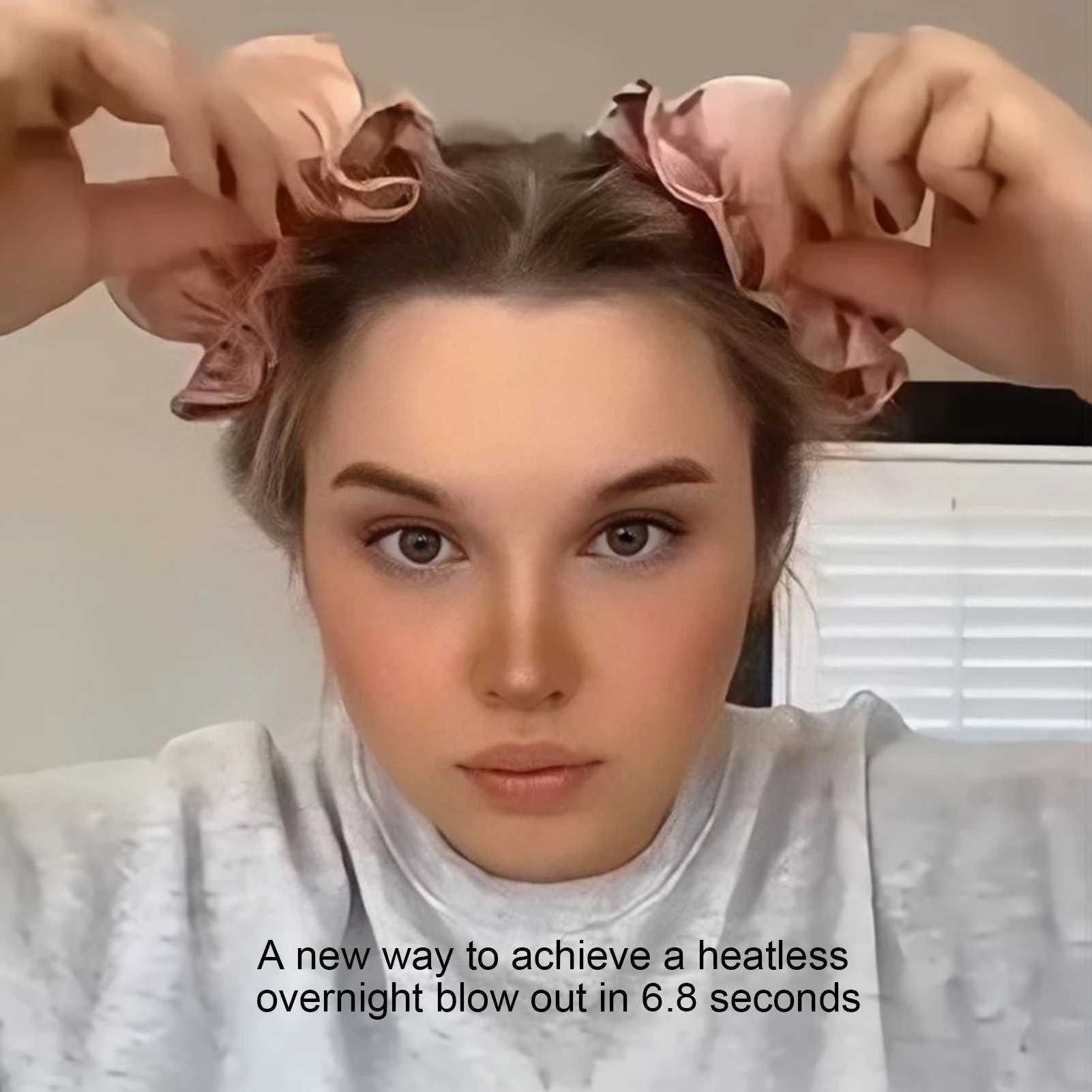 Lazy Heatless Curling Curler Heatless Curler Blow Molding Flexible Rod Sleep Headband Hair Cover Female Styling Tool W250113