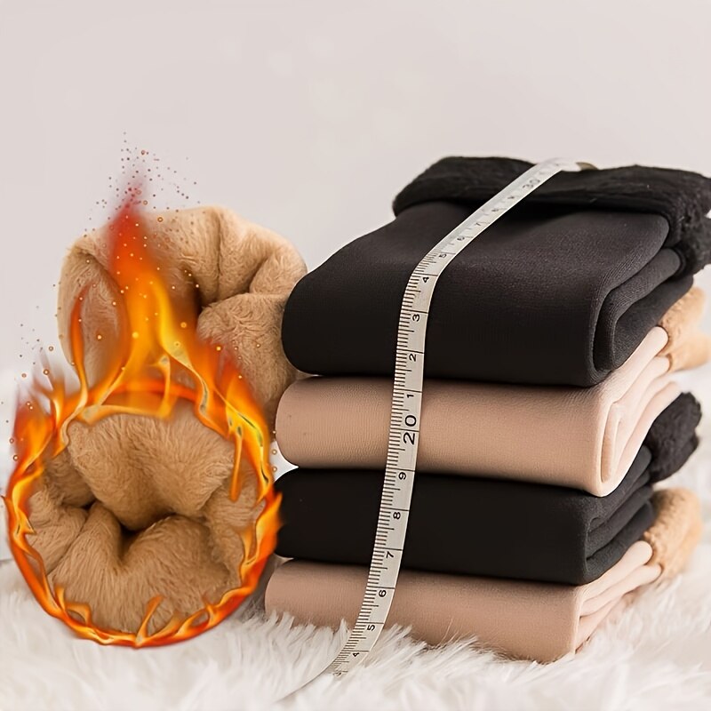 2 Pairs Womens Mens Solid Color Socks Autumn And Winter Thickened Plush Warm Medium Tube Socks Snow Socks