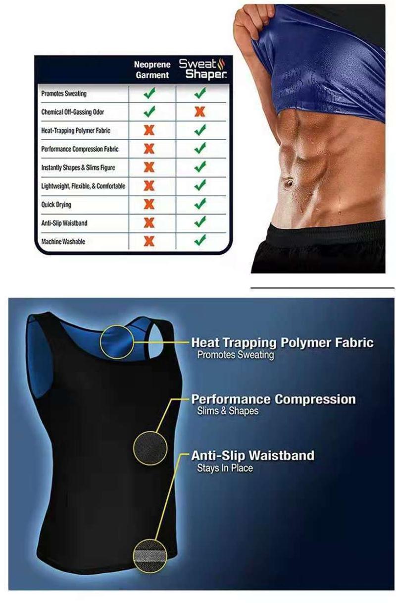 Sauna Sweat Suit Weight Loss Shapewear Top Weighted Shirt Sauna Vest Workout Exercise Gym Short Sleeves Men Women
