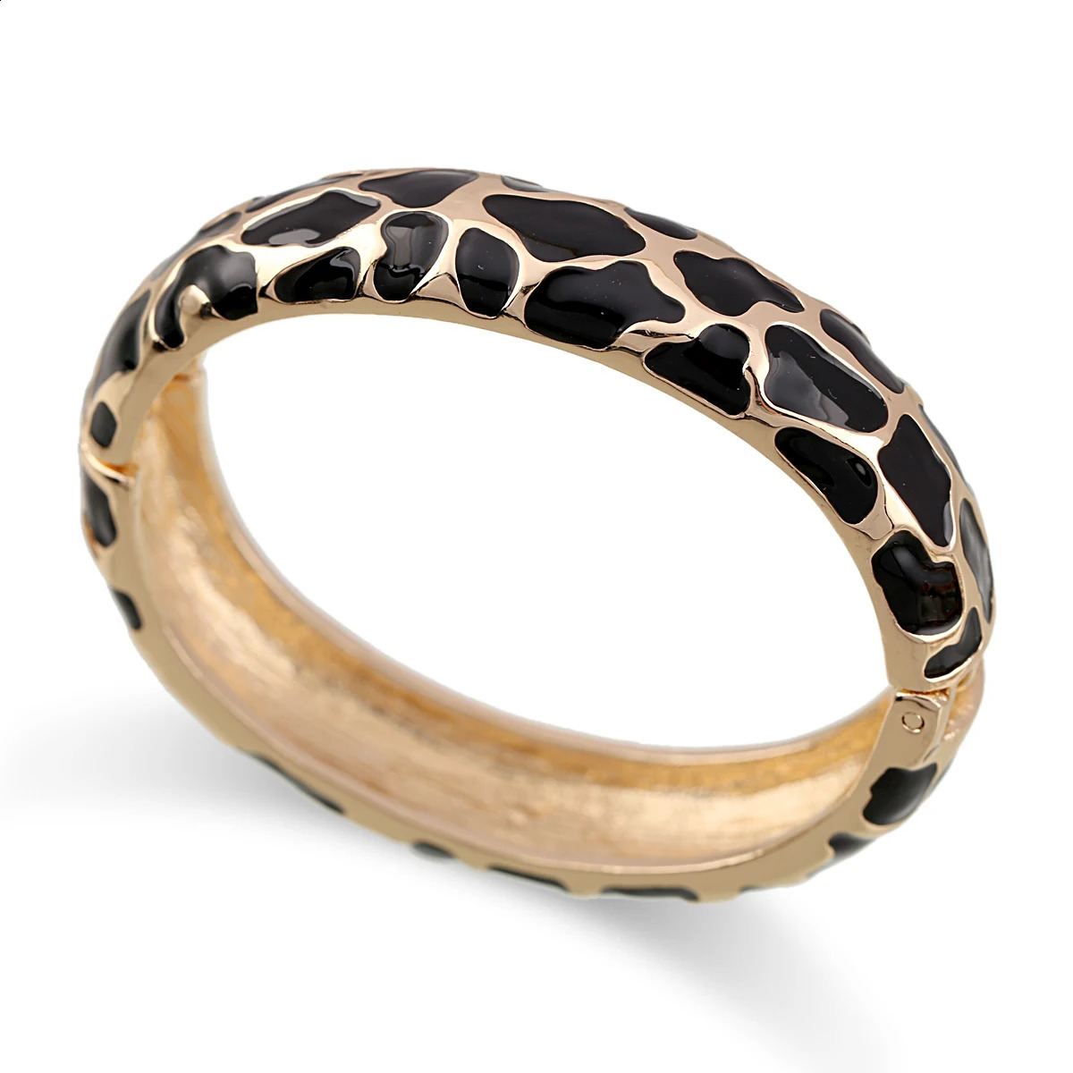 Four Seasons Womens Snake Skin Shaped Handmade Enamel Color Bracelet Gold Plated Declaration Cuff Bracelet 6-Color Direct 250109